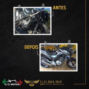 ANTES E DEPOIS - MOTO